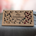Valentines box with wooden rose and arrow