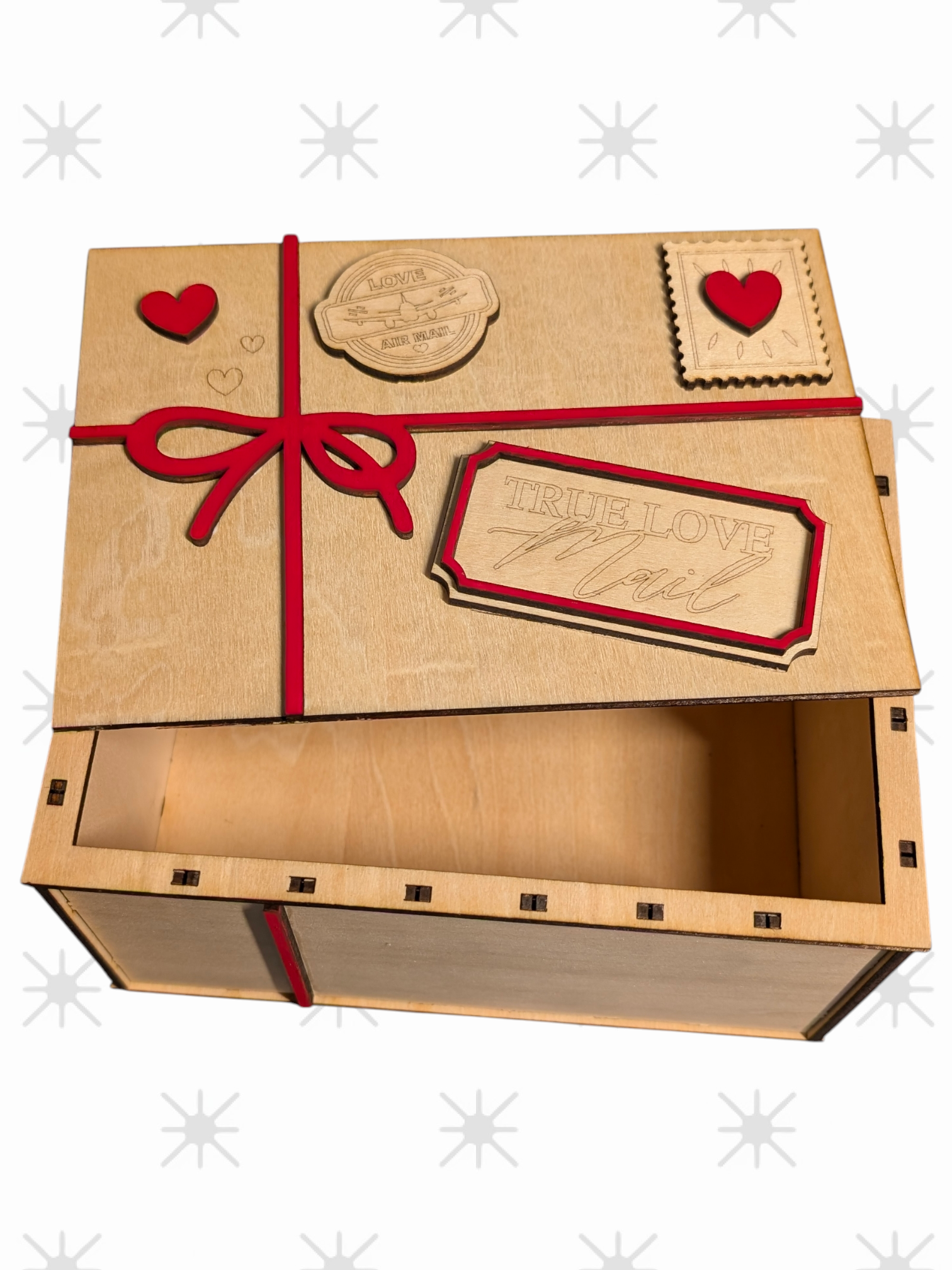 Gift box with hearts