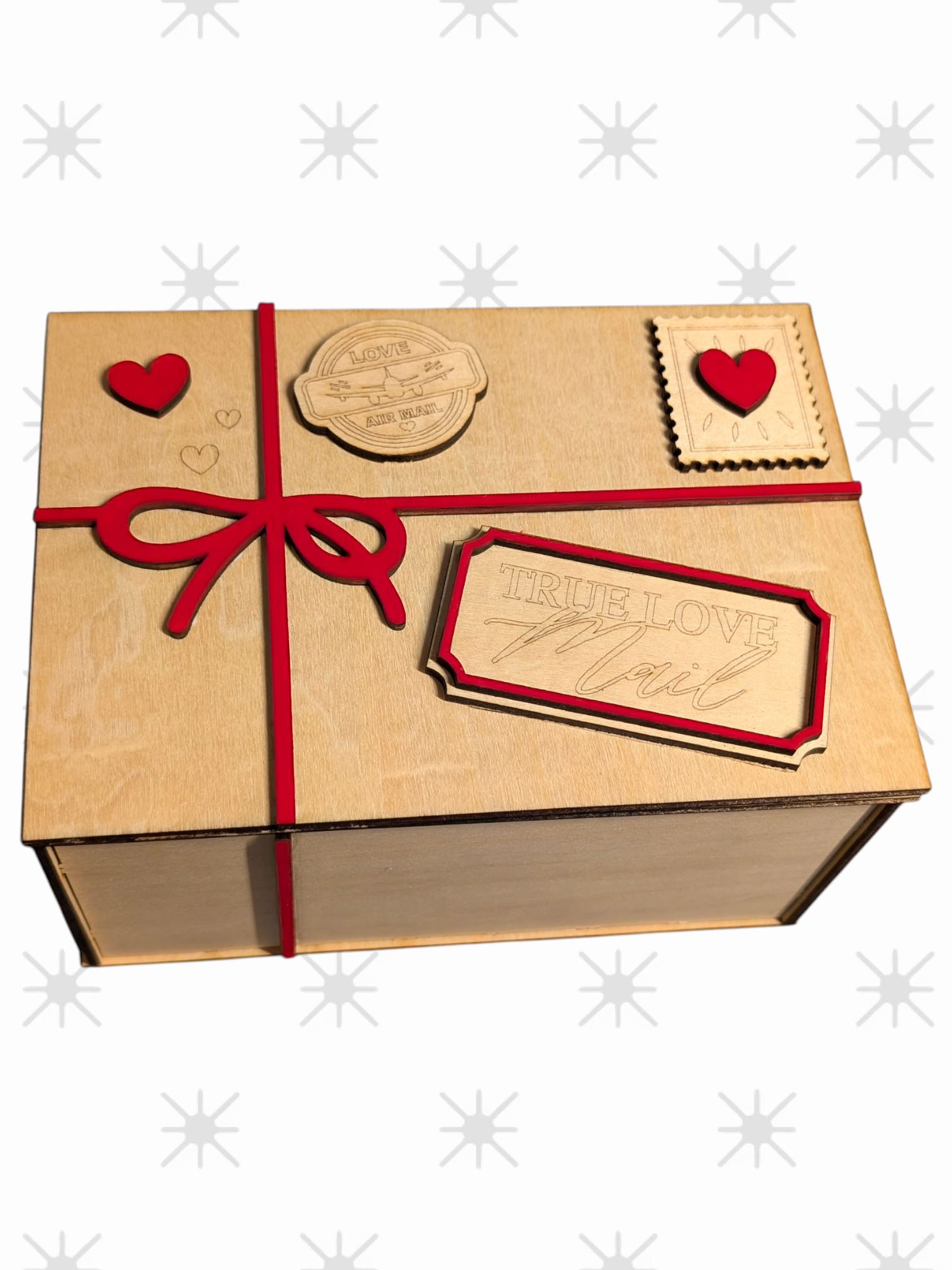 Gift box with hearts