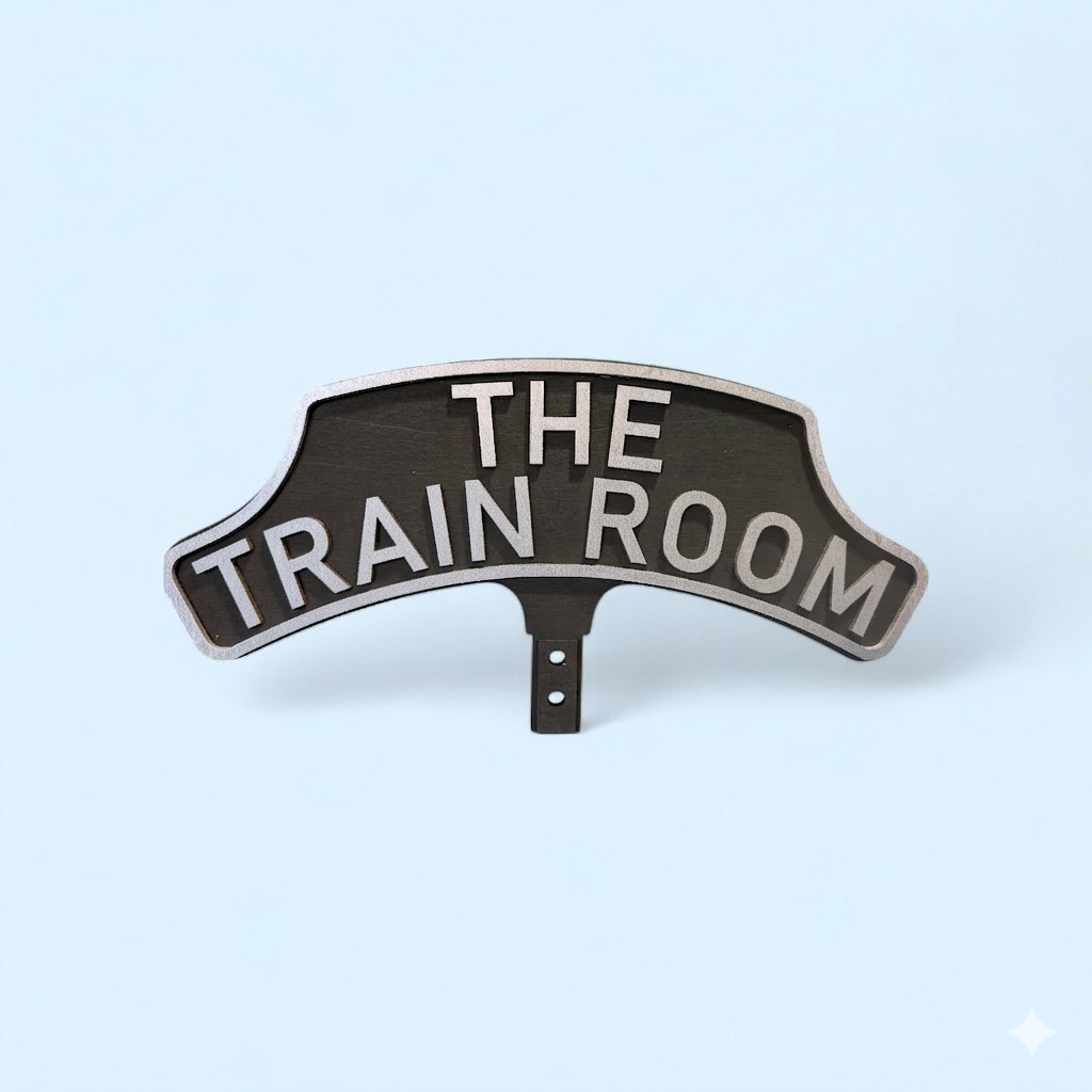 Steam train headboard