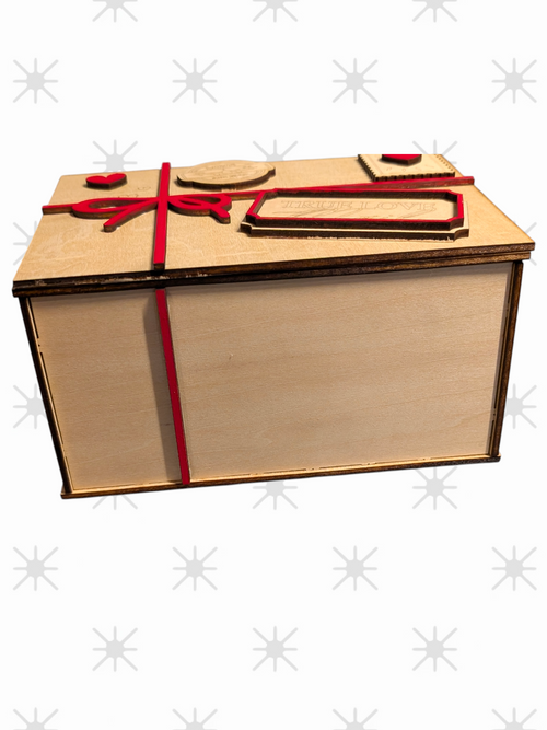 Gift box with hearts